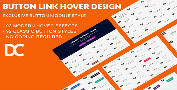 Divi Button Link Hover Designs