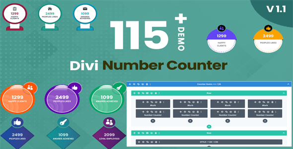 Divi Number Counter Layout Kit