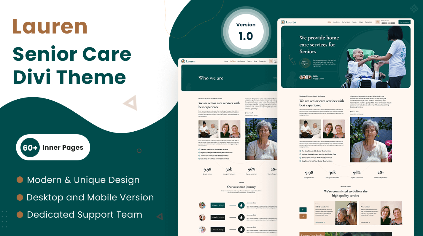 Lauren – Senior Care Divi Child Theme