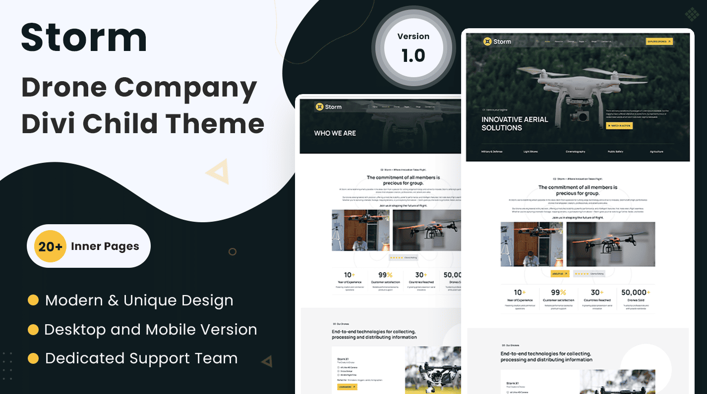 Storm | Drone Divi Child Theme